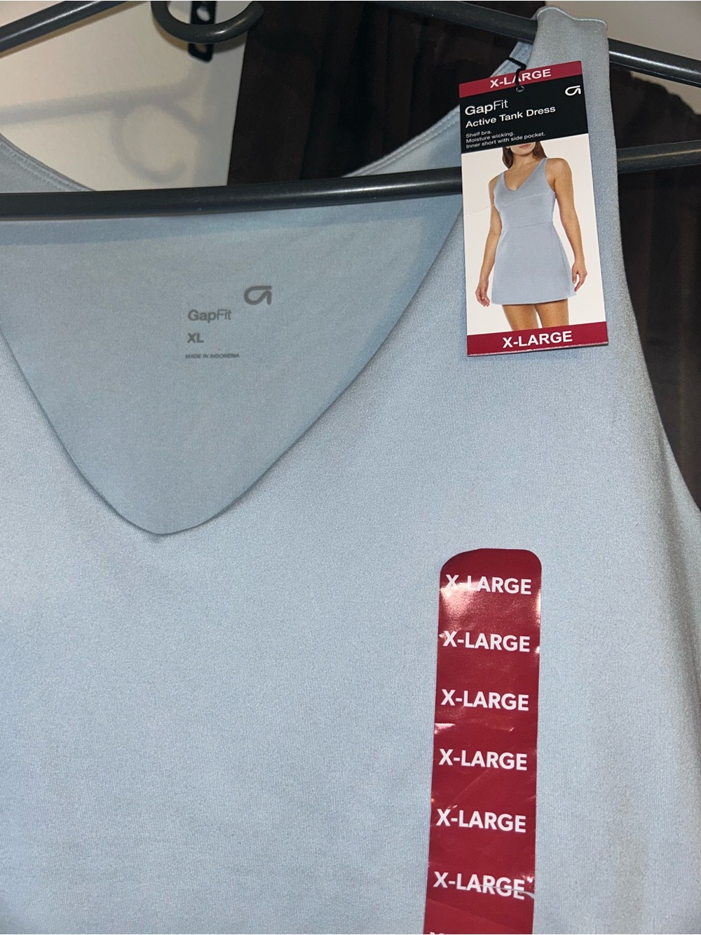 GapFit Light Blue Active Tank Dress
